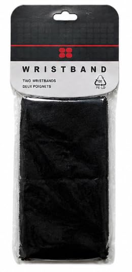 Sports Wristbands, Black and White