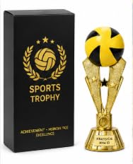 Volleyball Sports Trophy with Gold Finish, 27 cm