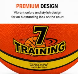 Training Basketball for Indoor & Outdoor Play, Durable Non-Slip Grip