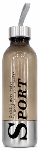 Sports Water Bottles Pack of 6 with Carrying Strap