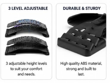 Lumbar Back Stretcher for Lower Back Pain Relief & Posture