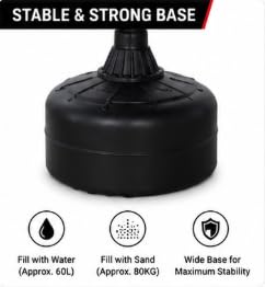 Al Falah Freestanding Boxing Punching Bag with Fillable Base