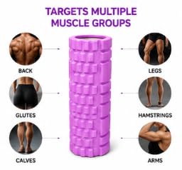 AL FALAH EVA Foam Roller 45CM & 35CM for Muscle Recovery