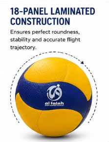 Al Falah AS01-173 Volleyball Microfiber PU Yellow & Blue