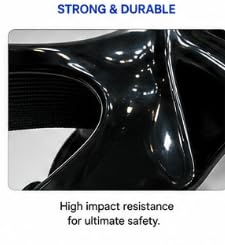 Face Guard Sports Mask, Black Glossy Finish, Protective
