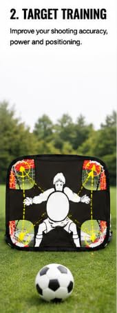 Portable Football Goal Foldable Pop-Up for Shooting Training