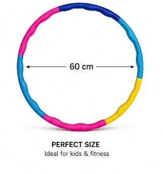 Kids Hula Hoop Set 6 Pcs, 60 cm Snap-Together Design
