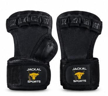 Jackal Sports Weight Lifting Gloves with Wrist Support