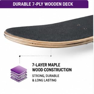 Complete Skateboard for Kids, Teens & Beginners 31 Inch