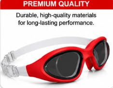 AL FALAH Swimming Goggles for Men & Women, Adult Swim Goggles, Comfortable Anti-Fog Swimming Goggles with Adjustable Strap for Pool, Training & Swimming