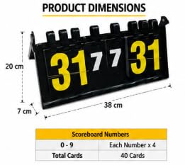Portable Flip Scoreboard Tabletop with Foldable Stand