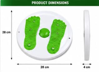 Waist Twisting Disc with Resistance Bands, ABS Material