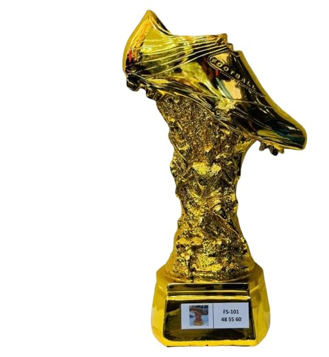 Soccer Shoe Resin Trophy Gold Finish FS-101, 29 cm