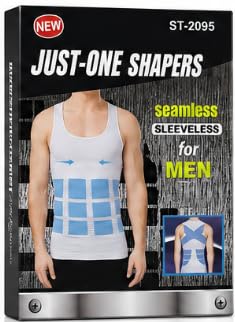 Just-One Shapers Men's Slimming Compression Vest White XL