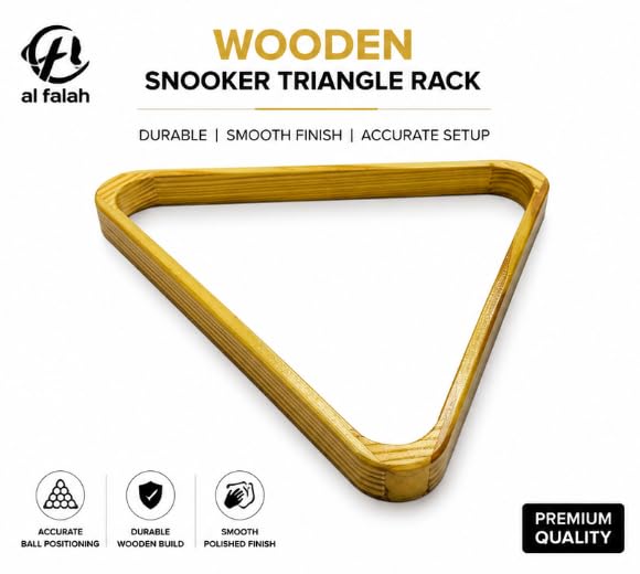 AL FALAH Wooden Snooker Triangle Rack for Pool Table