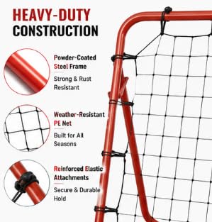 Falah Football Training Steel Rebounder Net 100 x 100 cm