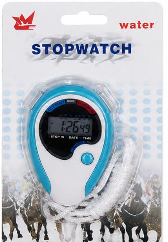 Digital Sports Stopwatch Timer with Lanyard, LCD Display