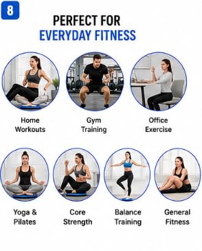 Waist Twisting Disc – 360° Fitness Balance Board with Anti-Slip Massage Surface | Core Strength, Waist Toning, Balance Training | Home Gym Exercise Equipment | Blue