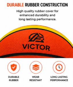 Training Basketball for Indoor & Outdoor Play, Durable Non-Slip Grip