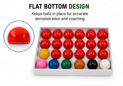 Al Falah 22-Piece Snooker Half Ball Training Set with Resin Balls