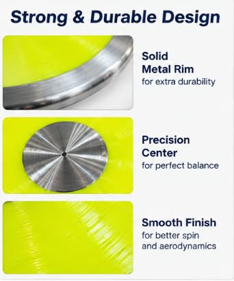 Competition Discus Throw 1.5 KG with Steel Rim for Athletics