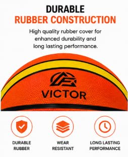 Training Basketball for Indoor & Outdoor Play, Durable Non-Slip Grip