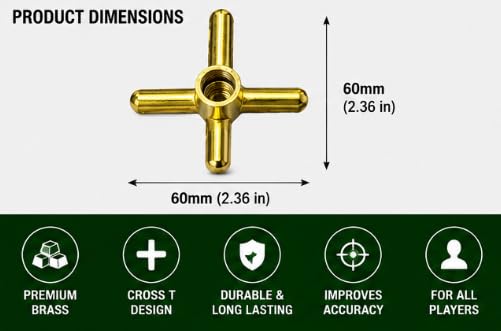 Al Falah AS01-60 Cross T Bridge Head for Snooker & Billiards