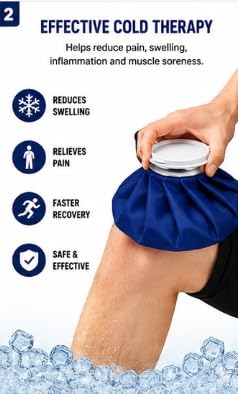 Reusable Ice Bag for Cold Therapy, 9 Inch Blue