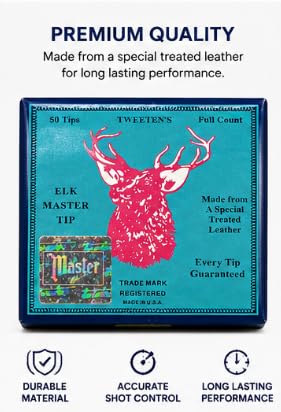 Master Billiard Cue Tips 9mm Blue Replacement Pool & Snooker
