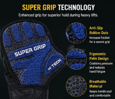 Jackal Sports Weight Lifting Gloves with Wrist Support