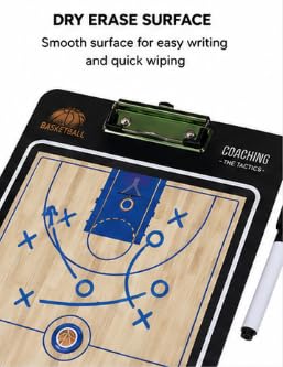 Basketball Coaching Tactical Board with Full Court Design