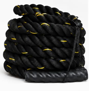 Battle Rope for Strength Training 12M with Non-Slip Handles