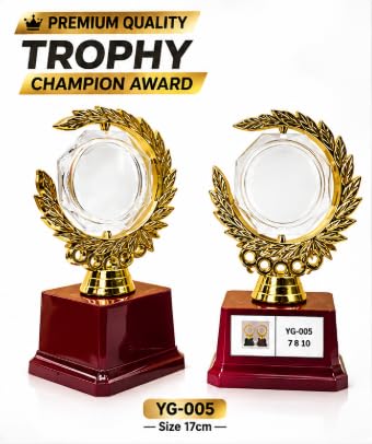 Champion Award Trophy with Crystal Globe, 17 cm