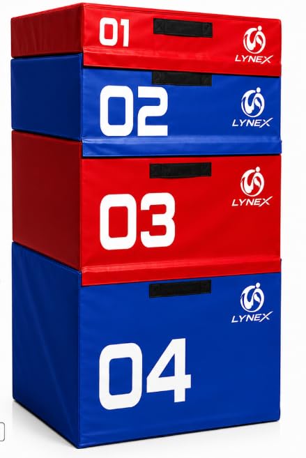 Lynex 4 in 1 Plyometric Soft Box, 15/30/45/60 cm