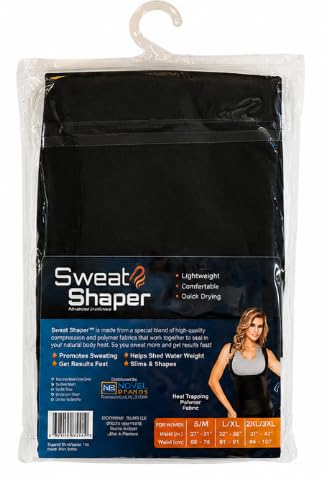 Women's Sauna Sweat Vest Body Shaper Tank Top, Black