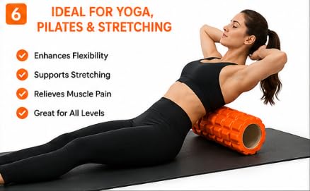 AL FALAH EVA Foam Roller 45CM & 35CM for Muscle Recovery