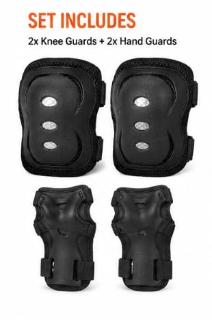 Adult Protective Gear Set Knee Elbow Pads & Wrist Guards