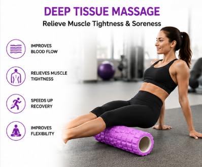 AL FALAH EVA Foam Roller 45CM & 35CM for Muscle Recovery