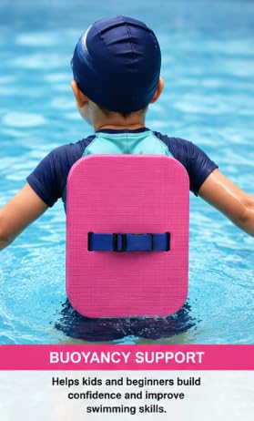 Back Floating Swimming Board with Adjustable Strap, Pink