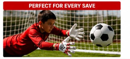 AFS7 Goalkeeper Gloves with Latex Palm, Sizes