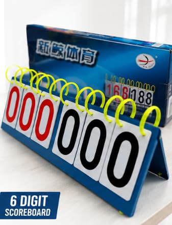 Al Falah Portable Flip Scoreboard 6 Digit Folding Tabletop