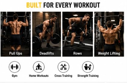 Jackal Sports Weight Lifting Gloves with Wrist Support