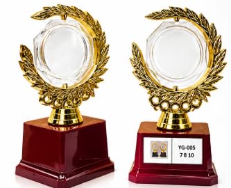 Champion Award Trophy with Crystal Globe, 17 cm
