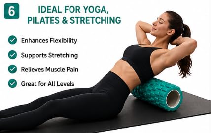 AL FALAH EVA Foam Roller 45CM & 35CM for Muscle Recovery