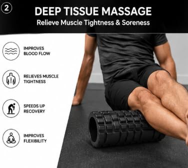 AL FALAH EVA Foam Roller 45CM & 35CM for Muscle Recovery