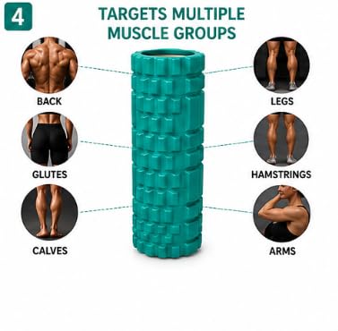 AL FALAH EVA Foam Roller 45CM & 35CM for Muscle Recovery