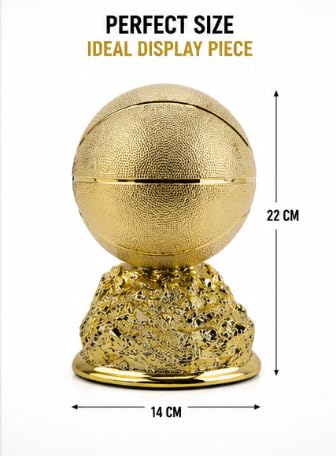 Al Falah Basketball Trophy Golden Rock-Style Base Award