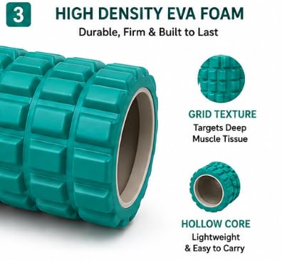 AL FALAH EVA Foam Roller 45CM & 35CM for Muscle Recovery