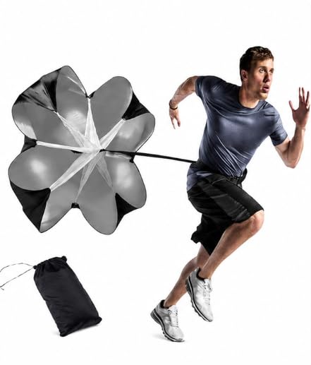 Speed Training Resistance Parachute with Waist Belt & Carry Bag