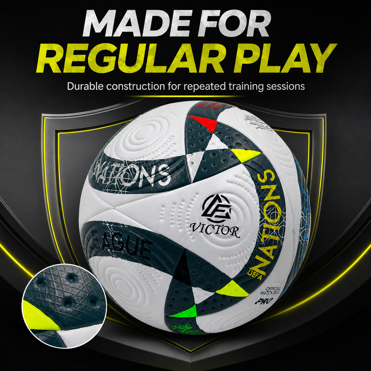 Victor UEFA Grip Football – Size 5